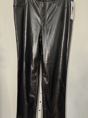 Joie Black Faux Leather-Look Women's Pants Size 10